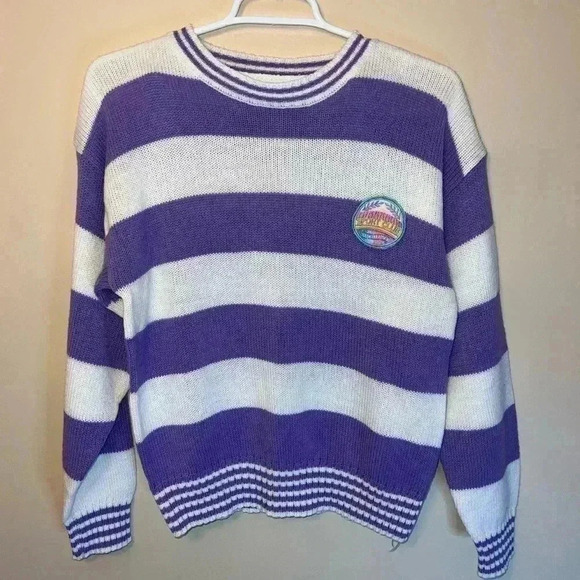 VINTAGE STRIPPED SWEATER - Picture 1 of 12